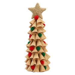 Декор новогодний Classics из джута и гофрированного картона из коллекции New Year Essential