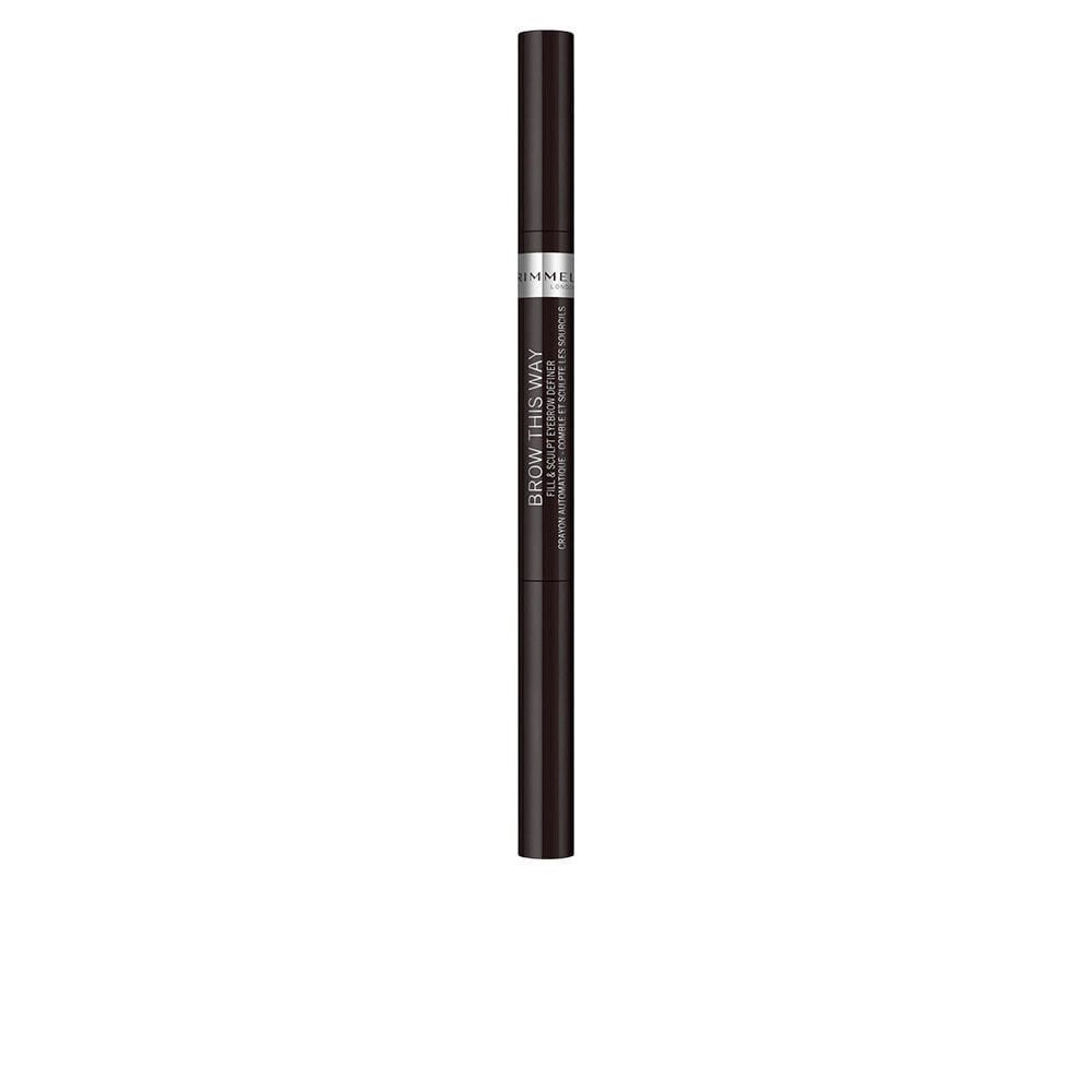 Rimmel Brow This Way Fill&amp;Sculpt Eyebrow Definer No. 004-soft black Автоматический карандаш с щеточкой для скульптурирования бровей