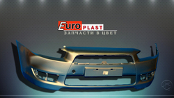 Передний бампер для Mitsubishi Lancer 10 2007-2012 S18 Бежевый металлик S18