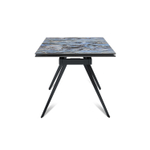 Стол раскладной Rhein (140+40+40), керамика глянцевая Lemurian Blue