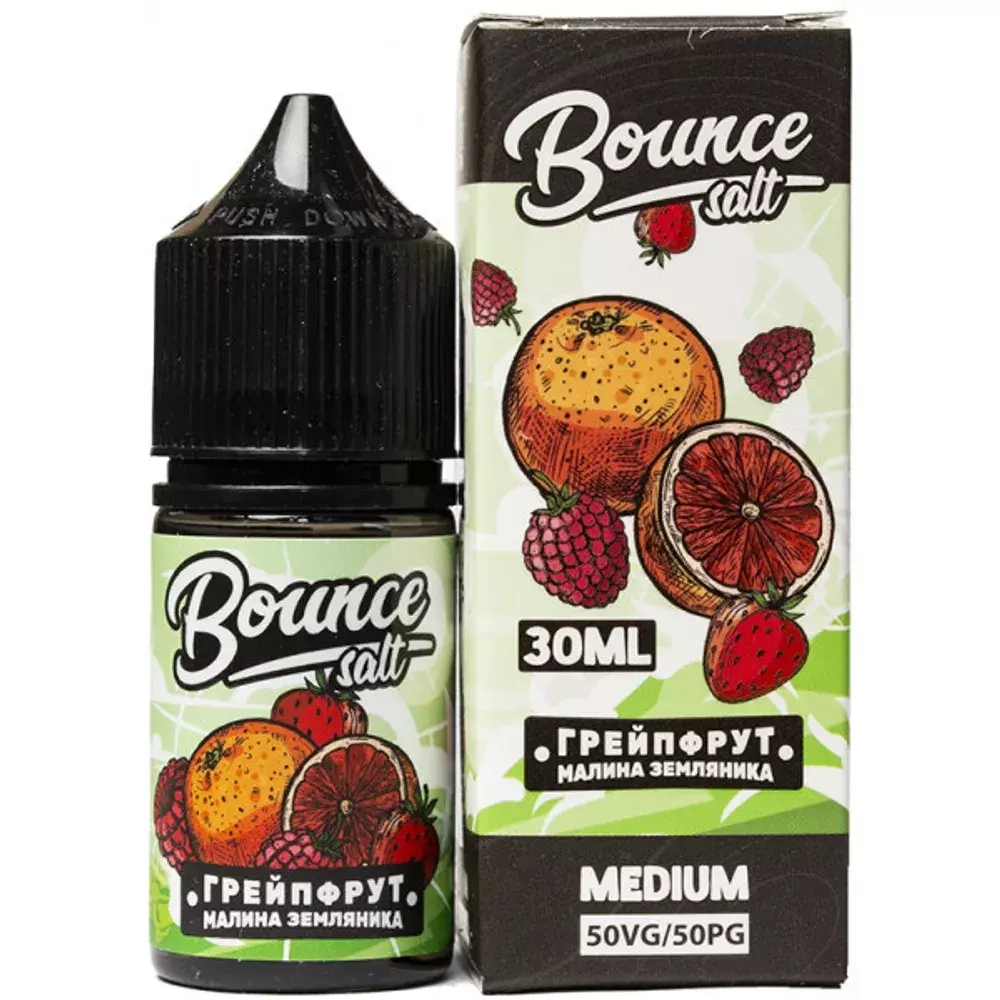 Bounce Salt - Грейпфрут Малина Земляника (2% nic)