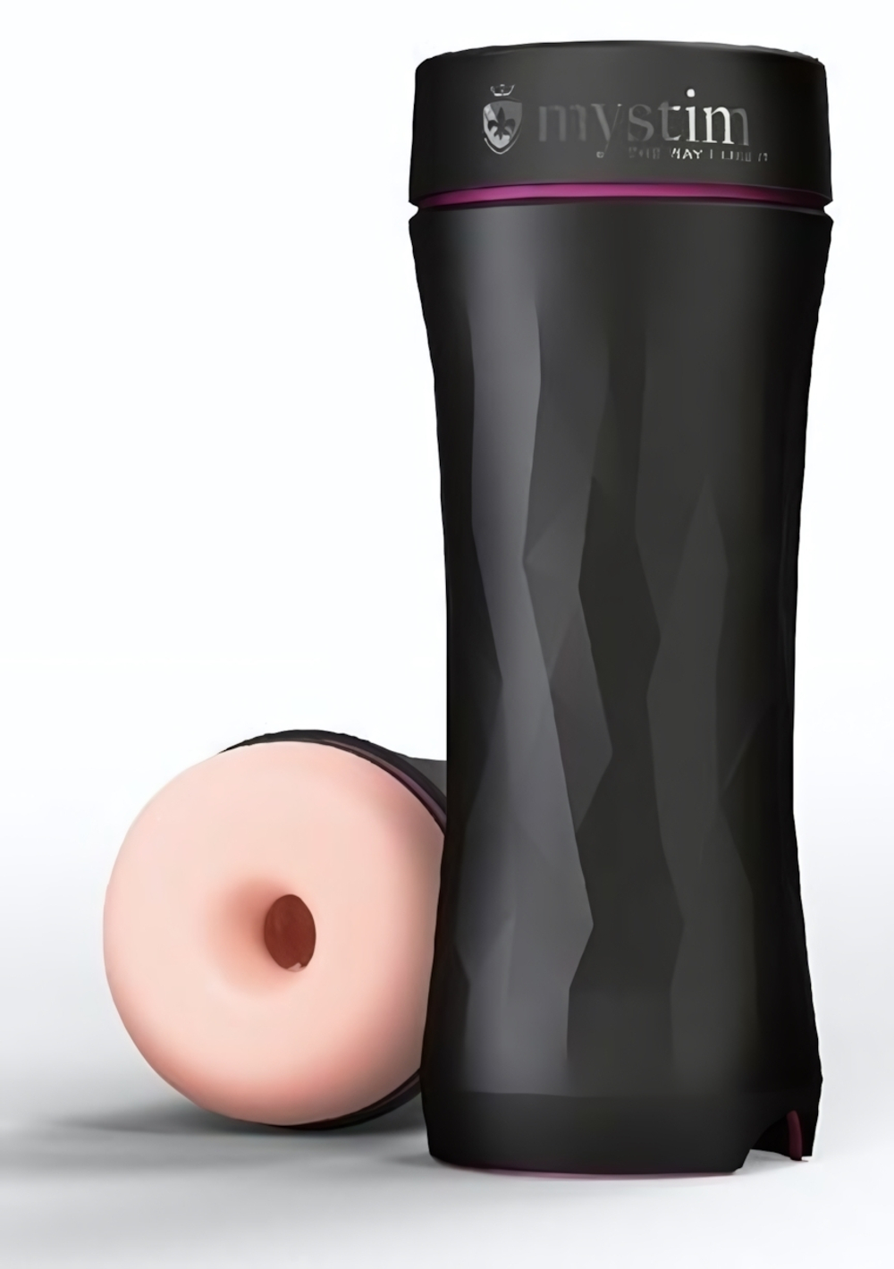 Мастурбатор-анус Opus E Donut с возможностью подключения электростимуляции (Цвет: телесный с черным)