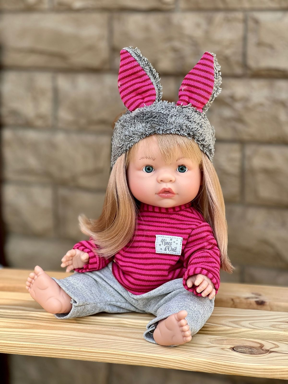 Кукла Nines виниловая 37см JOY в пакете (1030K)