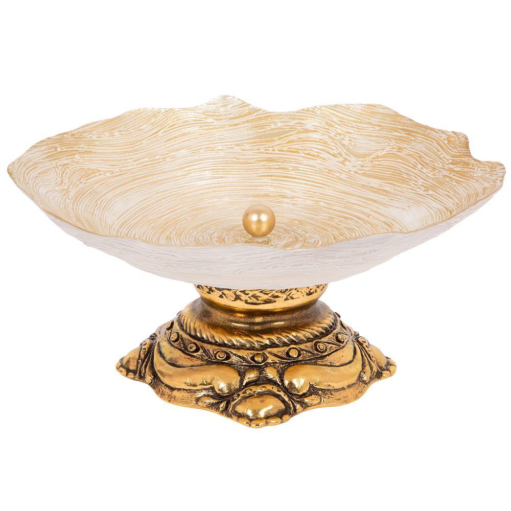 Фруктовница-конфетница Флора Бронза