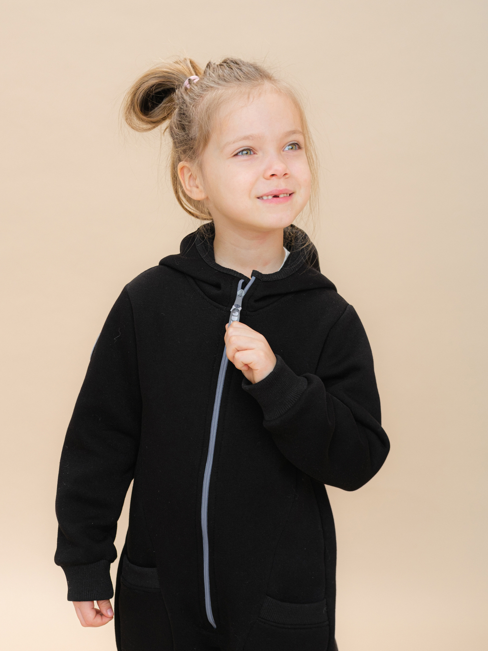 Комбинезон утепленный (Черный)*