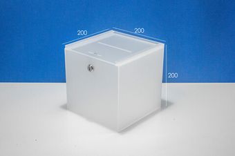 Ящик для сбора денег 200х200х200 матовый