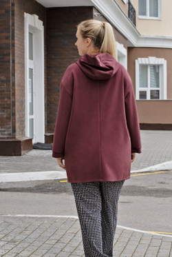 Жакет женский 3259ВП, коричневый #76К043259ВП