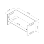 Стул перевертыш Чек, 74х34х34, растущий детский стол и стул 2в1 из фанеры березы, белый