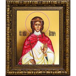 Агния (Анна) Римская, дева, мученица. Икона на холсте.