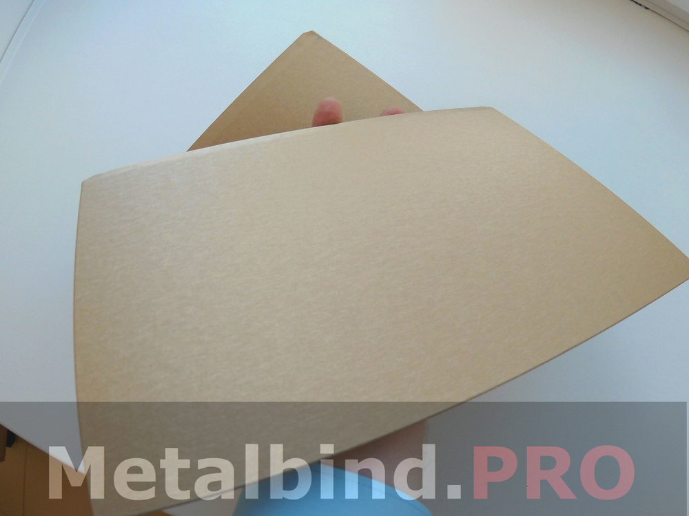 Твердые обложки O.HARD COVER TECHNO A4+ (портрет) 304x212 mm с покрытием TECHNO «под металл» CЕРЕБРО и ЗОЛОТО