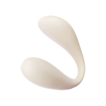 Бежевый вибратор для ношения Carla с управлением через приложение (Цвет: бежевый)