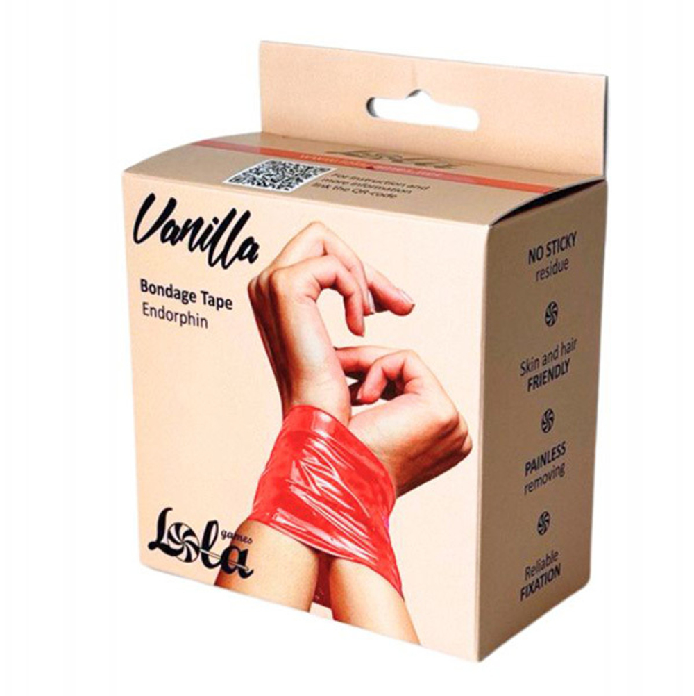 Красная бондажная лента (скотч) 150см Lola Games Vanilla Endorphin 1169-01lola