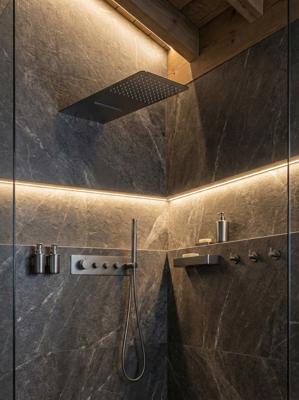 Верхний душ STWORKI STUDIO S512691GB вороненая сталь