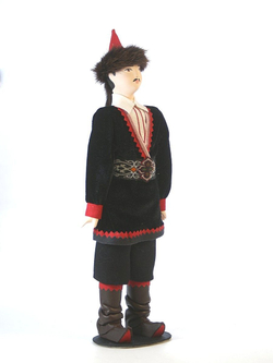 Кукла фарфоровая коллекционная Башкир