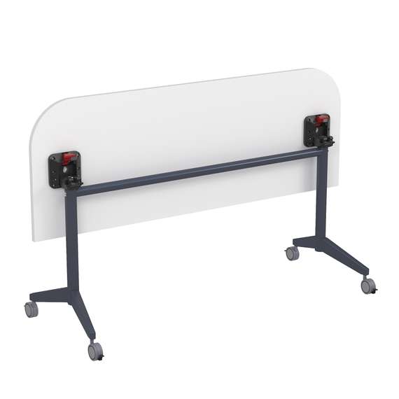 8ФСРР.103-S Складной радиусный стол-трансформер Simple с фиксаторами (1650*600*750)