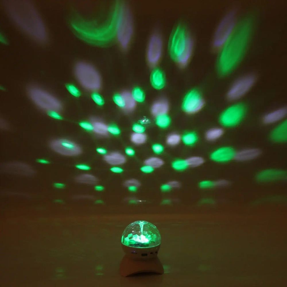 Диско-шар светодиодный «Калейдоскоп красок», Bluetooth, МР3, USB, кардридер (220V)