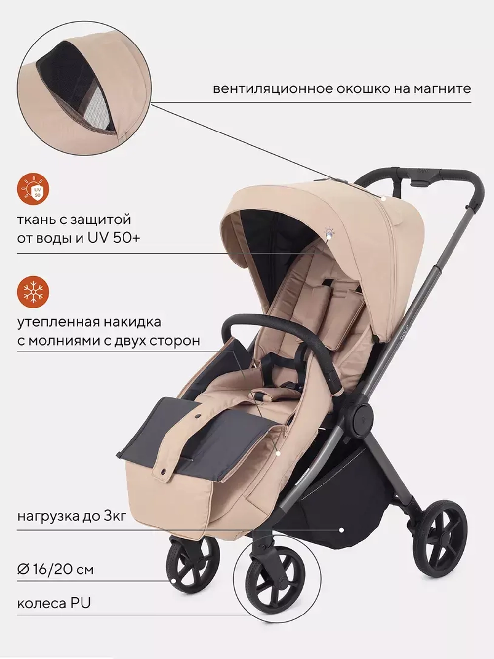 Коляска детская RANT "GOLF" RA101
