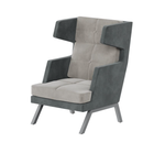 Мягкое кресло с высокой спинкой с декором из пуговиц ALDB-01 АЛДО