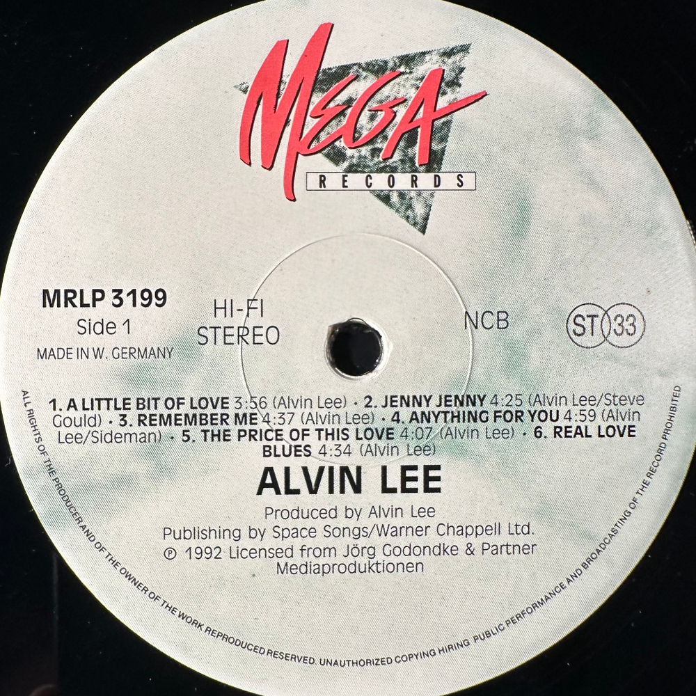Alvin Lee ‎– Zoom (Германия 1992г.)