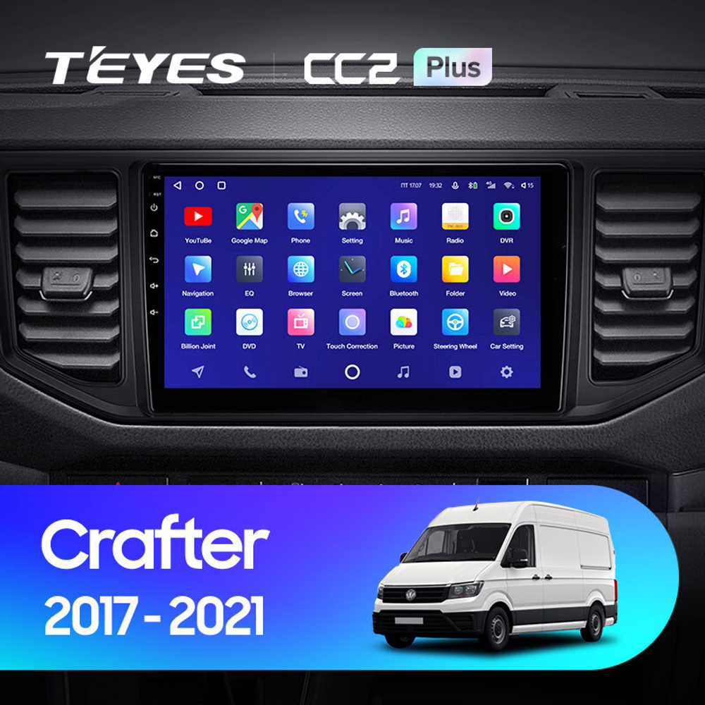 Teyes CC2 Plus 10,2"для Volkswagen Crafter 2017-2021