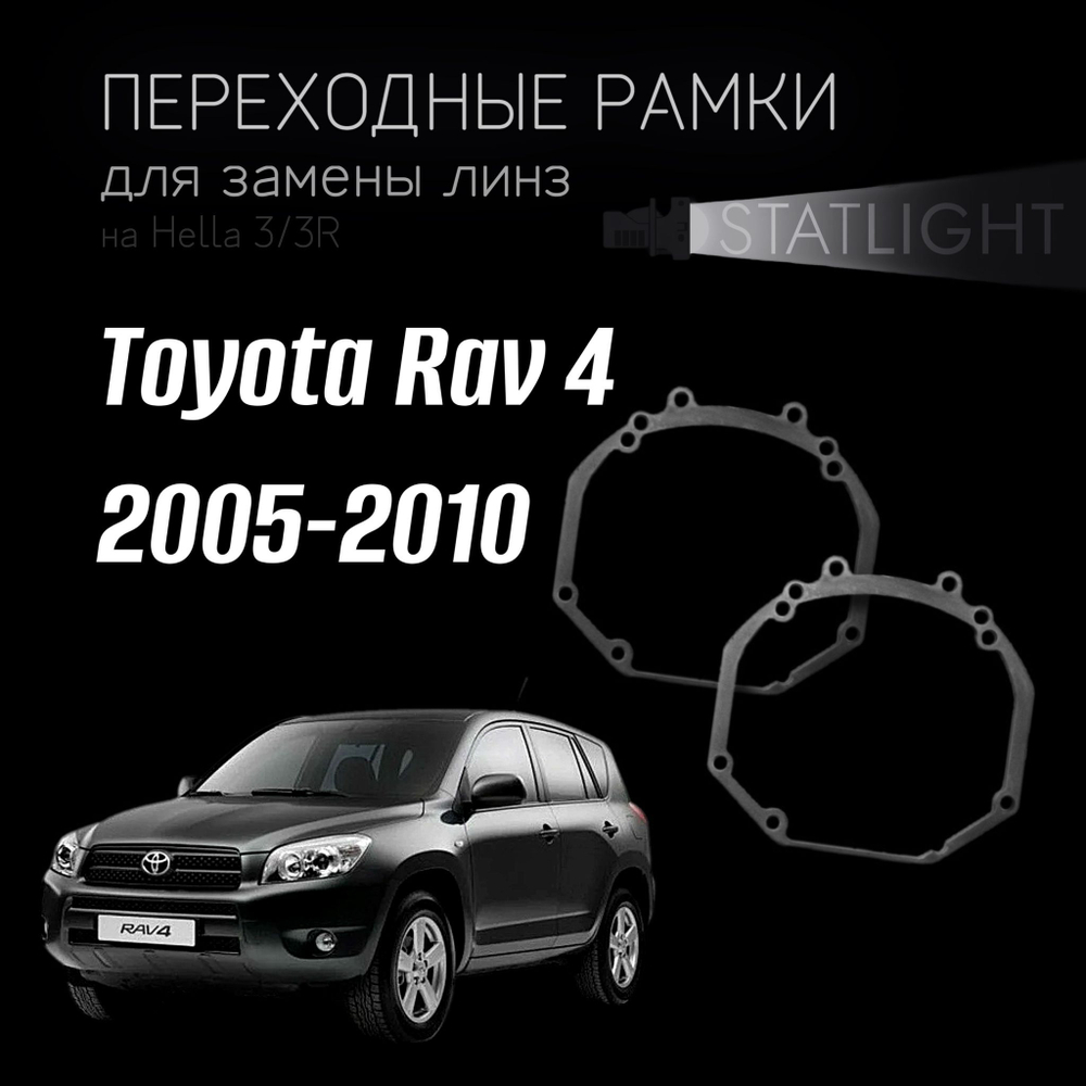 Переходные рамки для замены линз на Toyota Rav 4 2005-2010