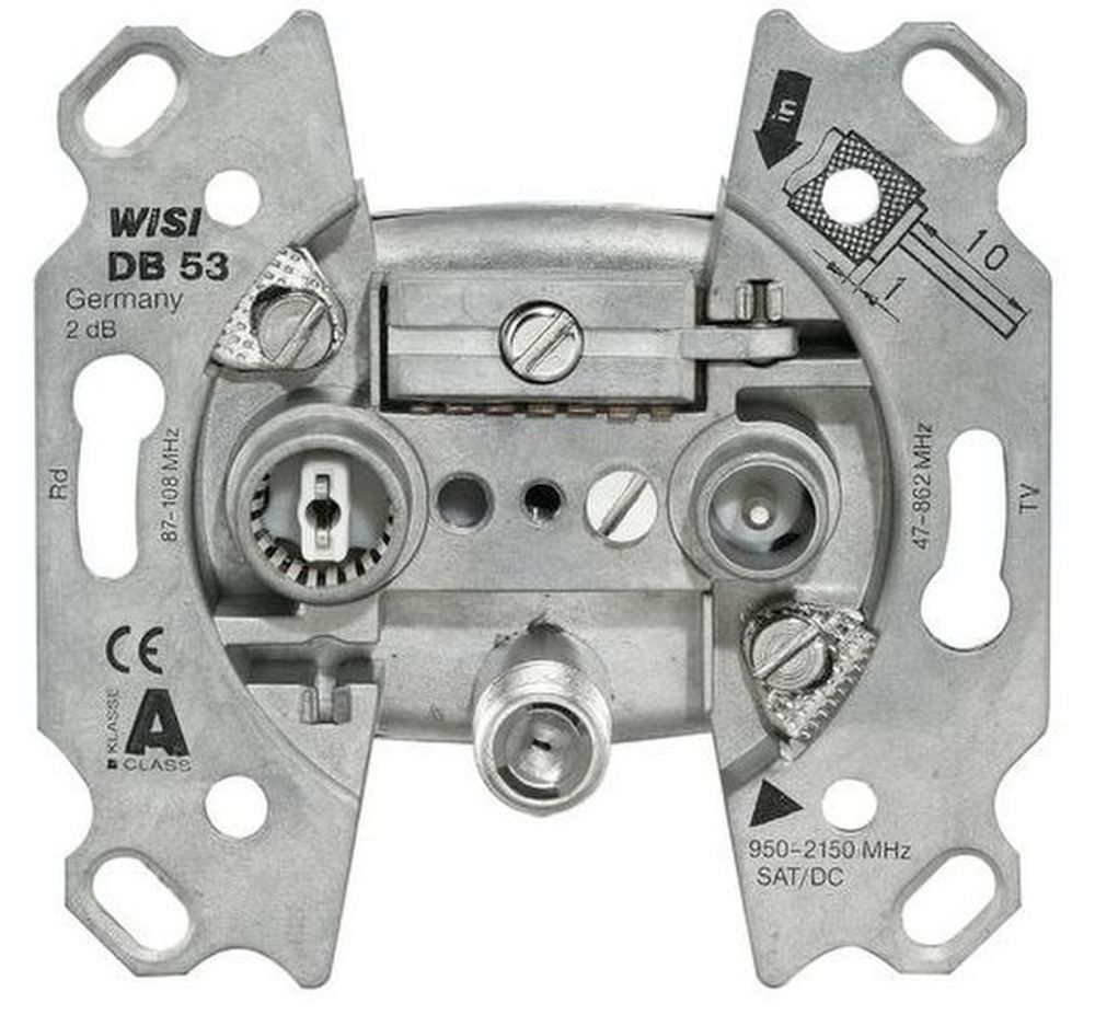 Розетка DB53 WISI SAT-ТV-FM, оконечная