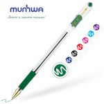 Ручка шариковая MunHwa MC Gold зелёная, 0.5мм, масляный стержень, грип