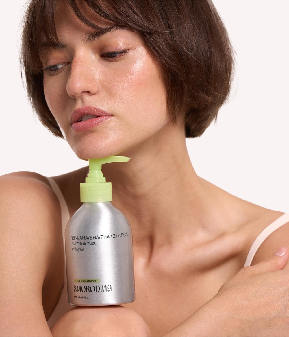 Гель для душа с кислотами и цинком 400 ml (Smorodina)