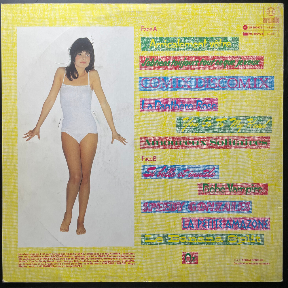 Lio ‎– Lio (Франция 1980г.)