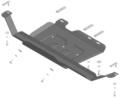 Защита раздаточной коробки. 2 мм, Сталь. для Sollers ST6 2023-н.в., Jac T6 2019-н.в. MOTODOR.78311