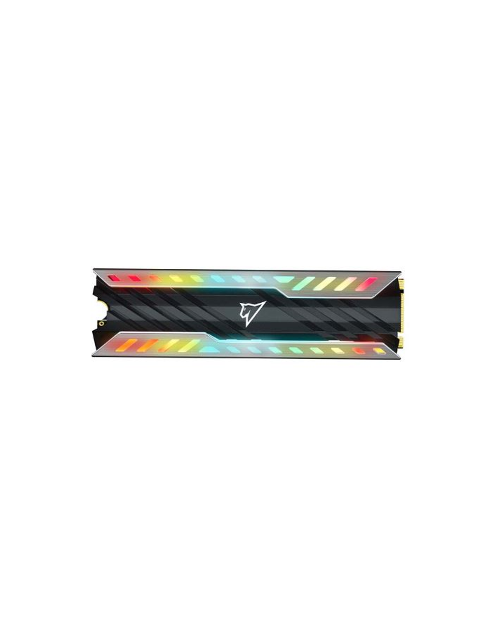 Ssd накопитель Netac SSD NV3000 RGB 500GB PCIe 3 x4 M.2 2280 NVMe 3D NAND SSD, R/W up to 3400/2000MB/s, IOPS(R4K) 150K/200K, TBW 300TB, with heat sink & RGB, 5y wty