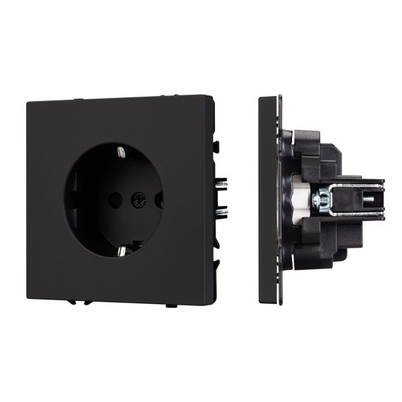 Механизм электрической розетки SCT-NOBE-MEU1-SFPL-BK (230V, 16A) Arlight 054277