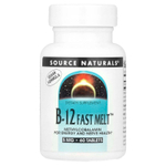 Source Naturals, B-12 Fast Melt™, 5 мг, 60 таблеток