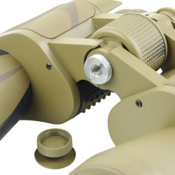 Бинокль Veber Classic БПЦ 7х50 VR камуфляж с креплением и деталями вблизи