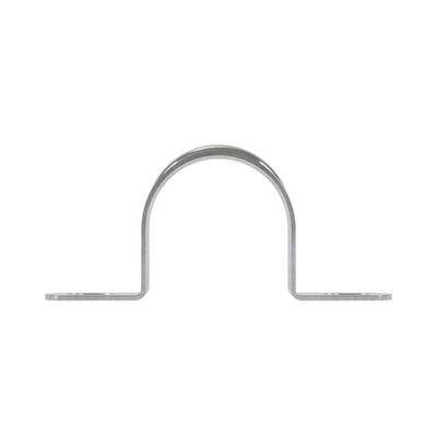 Держатель оцинкованный двусторонний, д.25мм, с крепежными отверстиями 8,5 х 6  мм