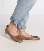 Кожаные балетки ines TORY BURCH - бежевый(139604)