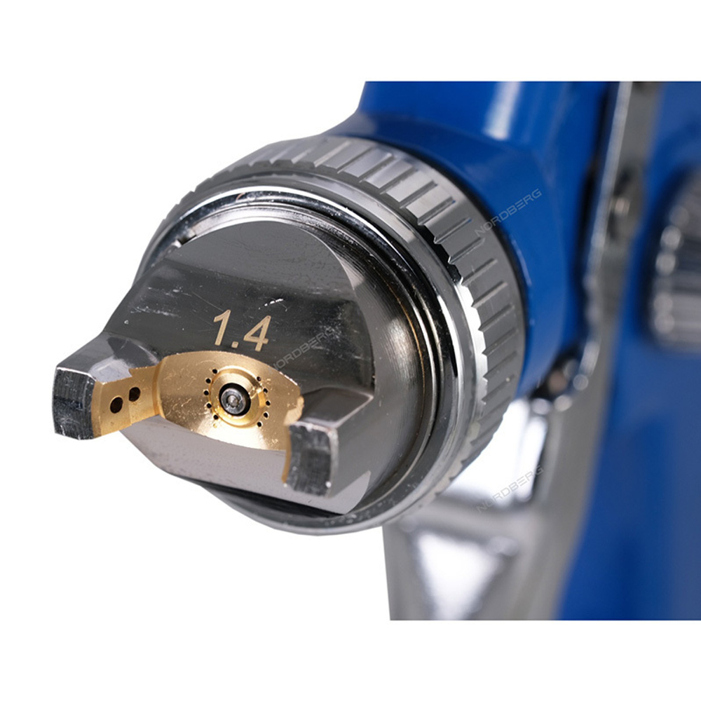 NORDBERG (NP7314) Краскопульт HVLP с верхним баком, сопло 1.4 мм