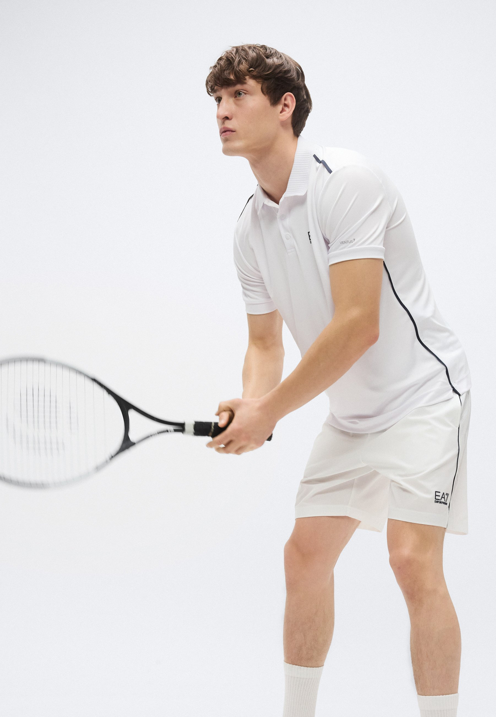 EA7 Emporio Armani TENNIS PRO - Футболка-поло - Белый