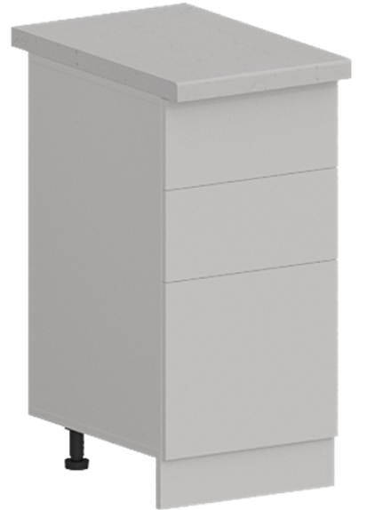 Кухня Модуль ШН3Я 400 Графит / Белый