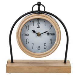 GAEM Часы настольные декоративные, L22 W7,5 H23,5 см, (1xАА не прилаг.)