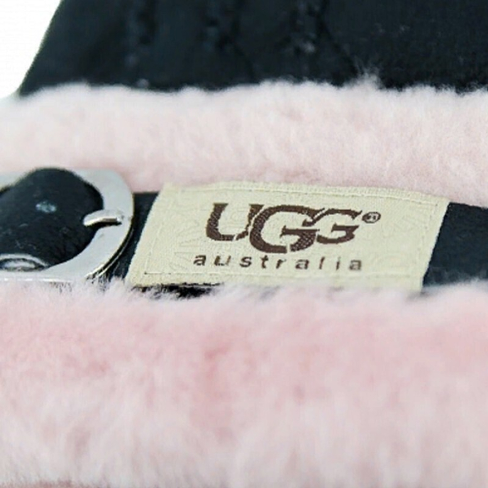 Перчатки UGG Fashion Belt Glove Black Pink