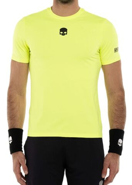 Мужская теннисная футболка Hydrogen Tennis Basic T-Shirt - fluo yellow