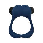 Синее эрекционное виброкольцо Nutty (Цвет: синий)