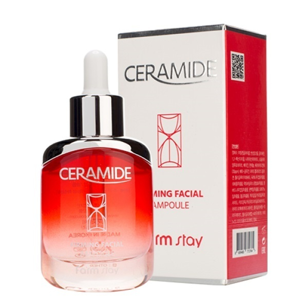 Сыворотка для лица укрепляющая ампульная с керамидами FarmStay Ceramide Firming Facial Ampoule 35мл