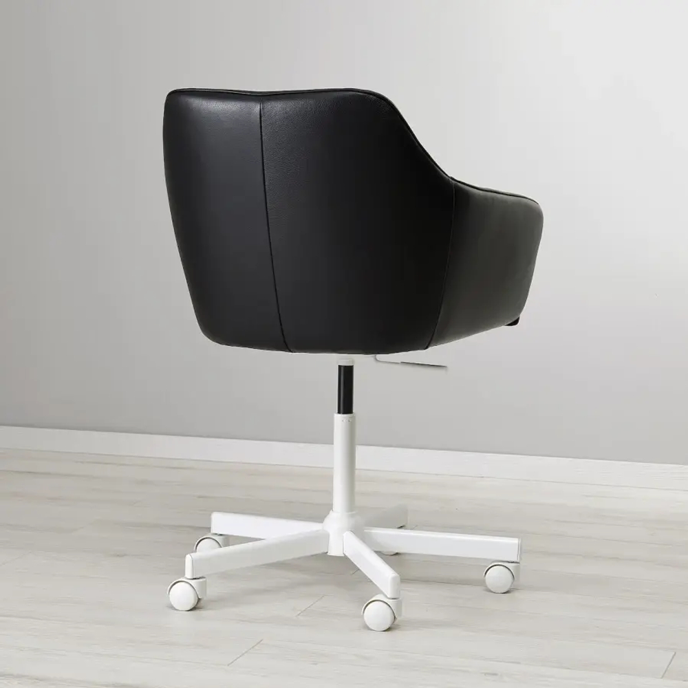 Вращающийся стул - IKEA TOSSBERG/MALSKÄR/MALSKAR/ТОССБЕРГ/МАЛЬШЭР ИКЕА, 67х57х67 см, черный/белый