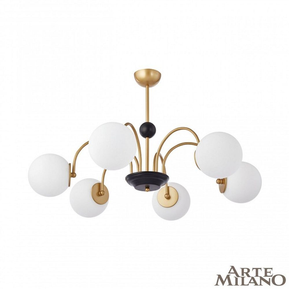 Люстра на штанге Arte Milano AM-Napoli 312066/D850/6 BS/BK