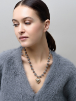 Колье "Knot Heart" Bicolor