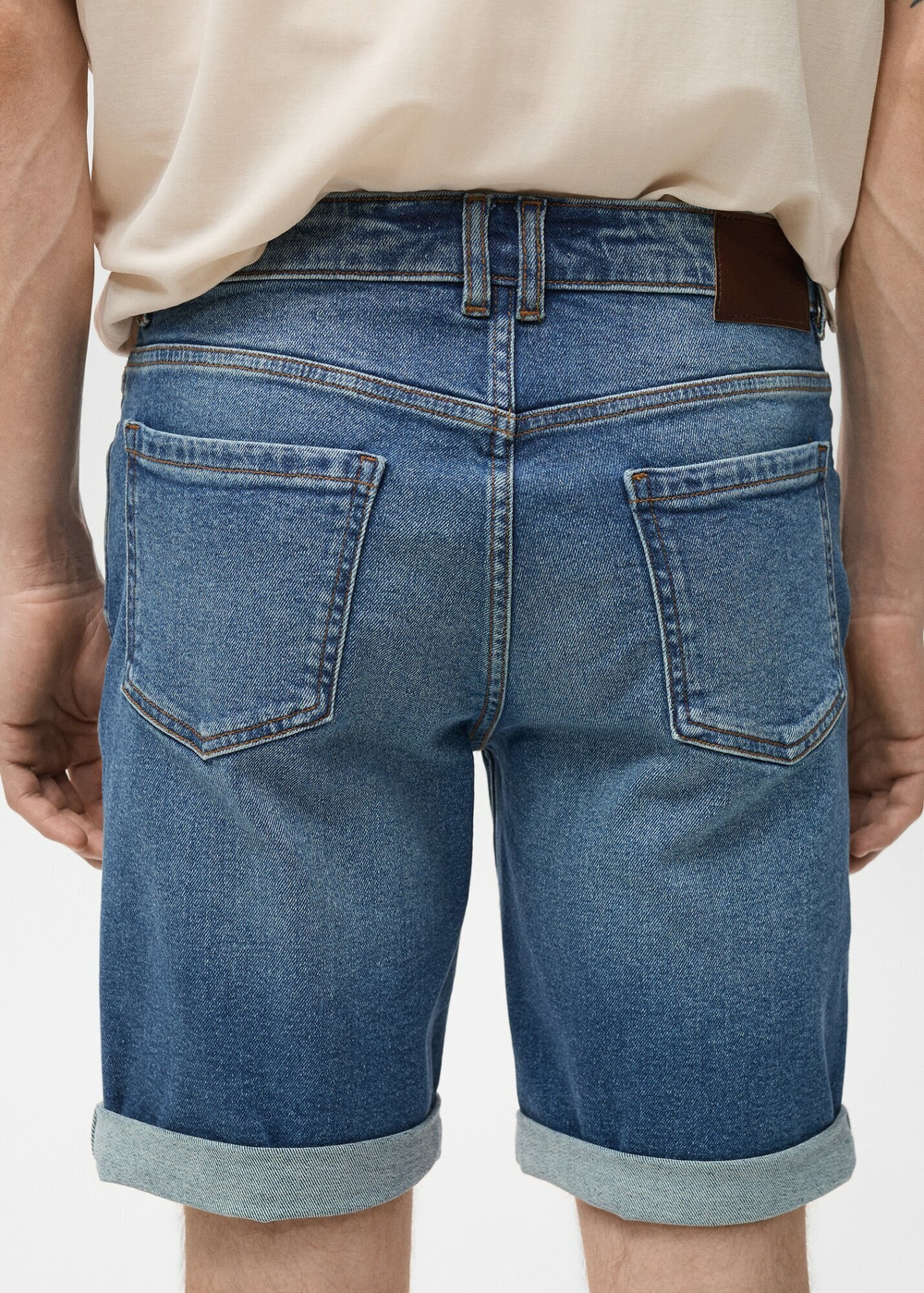 Бермуды из денима slim fit