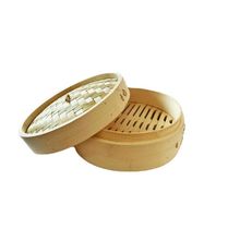 Пароварка бамбуковая WeiWang Steamer 1 ярус 21 см