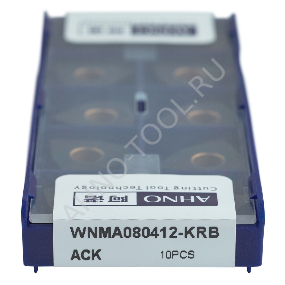Пластина твердосплавная ISO WNMA080412-KRB ACK20E AHNO по чугуну, получистовая